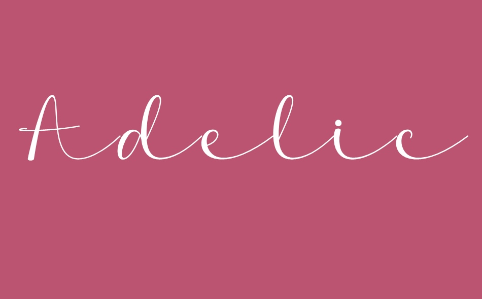 Adelicia font big