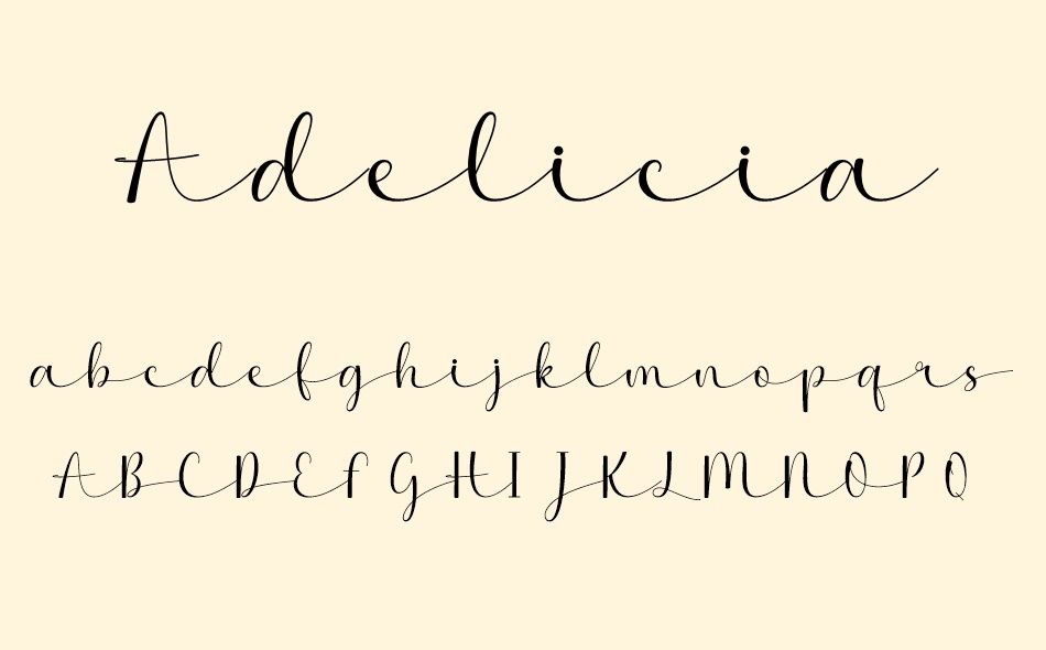 Adelicia font