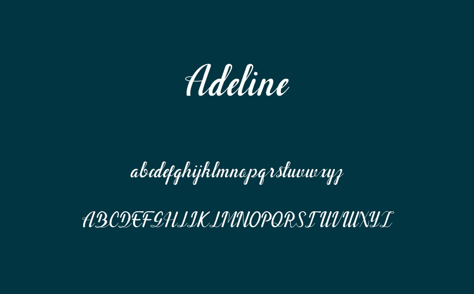 Adeline font