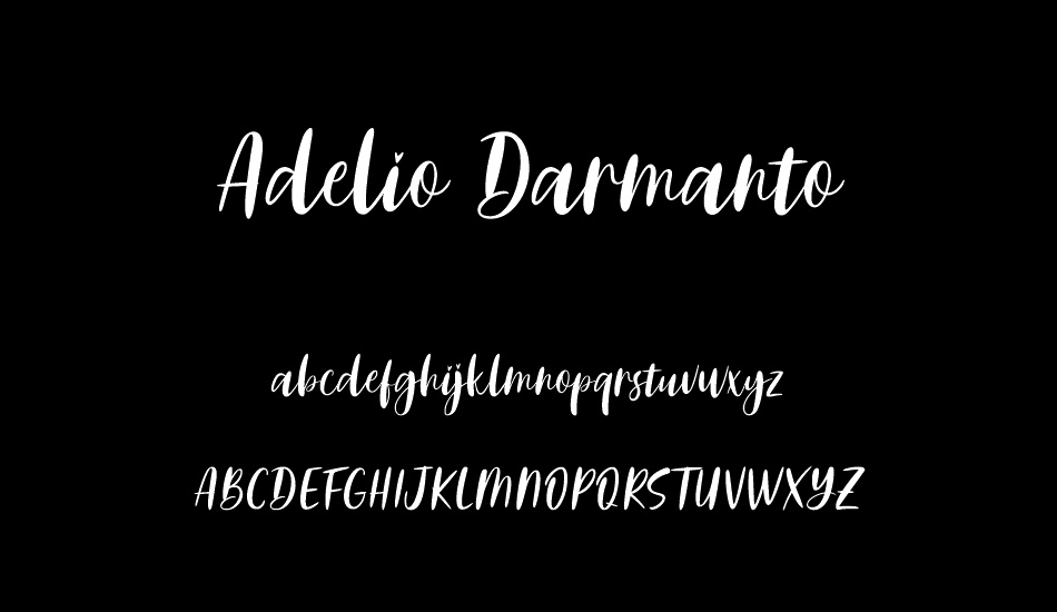 Adelio Darmanto font
