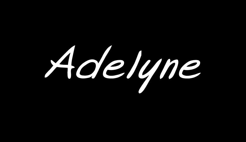 Adelyne font big