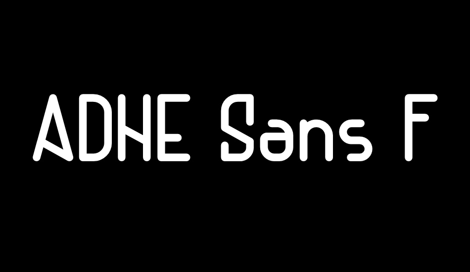 ADHE Sans FREE font big