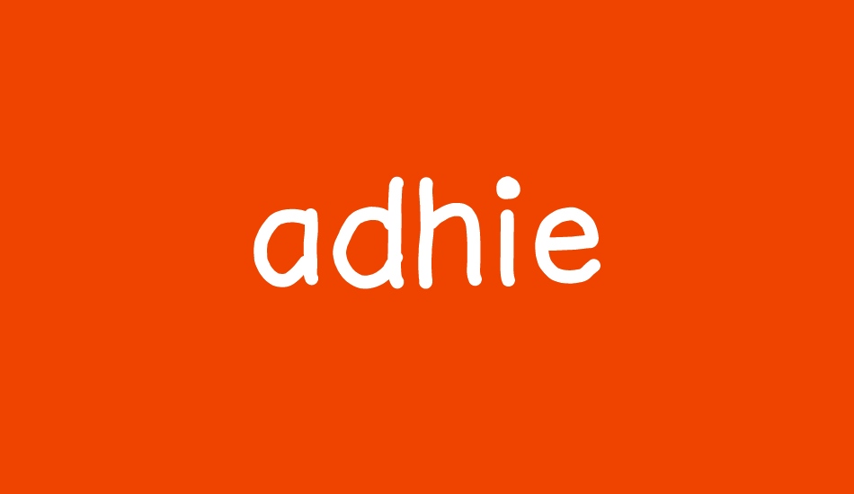 adhie font big