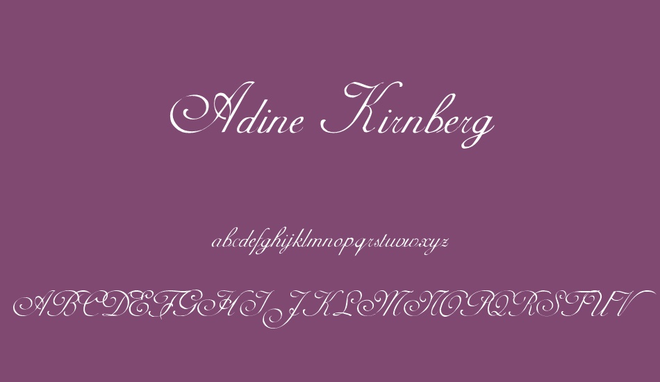 adine-kirnberg font