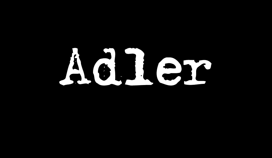 Adler font big