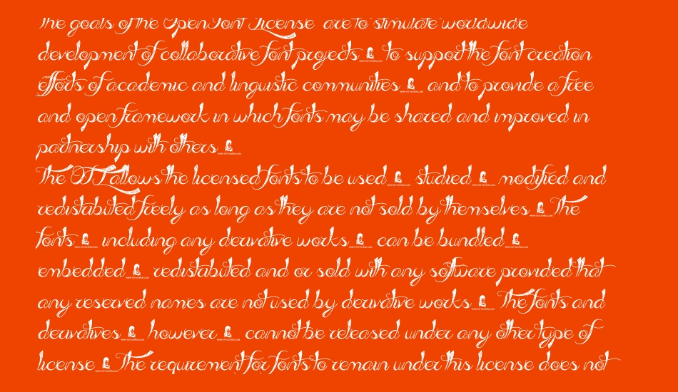 Admiration Pains font 1
