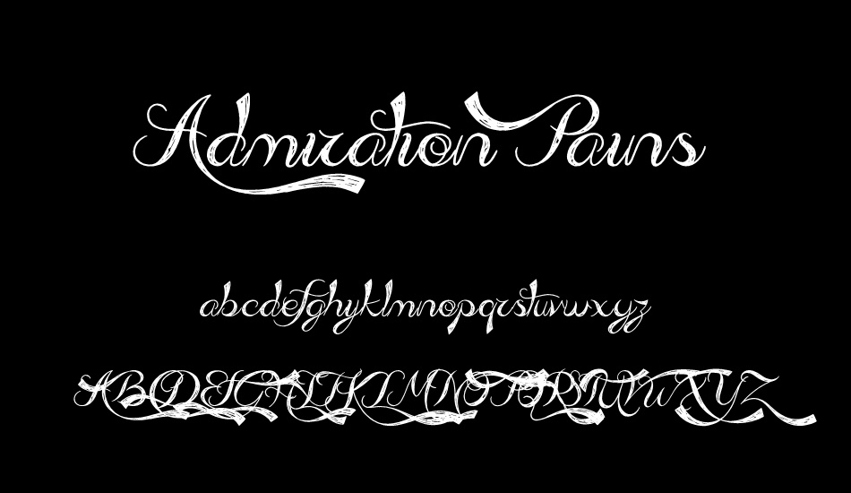 Admiration Pains Free Font