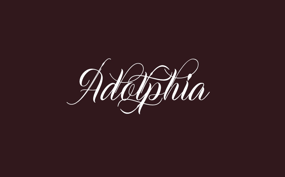 Adolphia font big