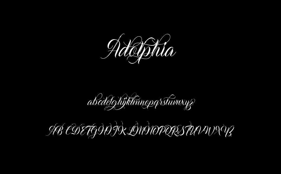 Adolphia font