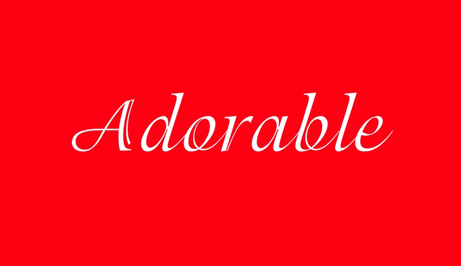 Adorable font big