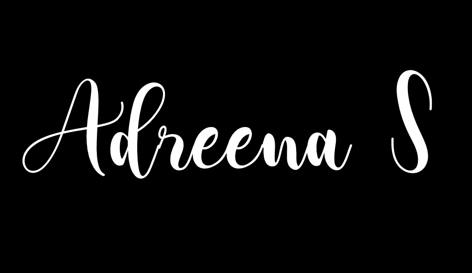 Adreena Script Demo font big