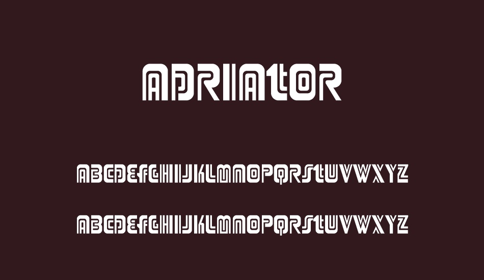 Adriator font