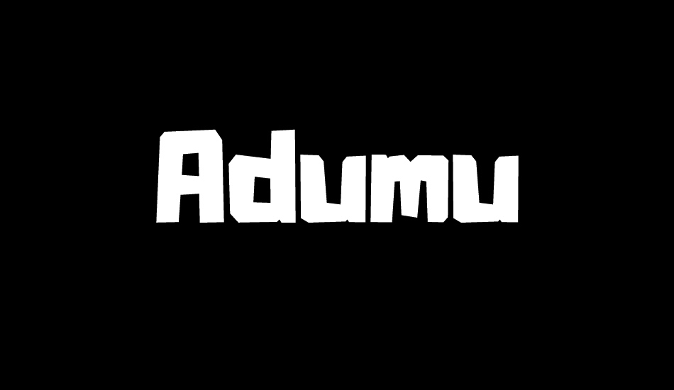 Adumu font big