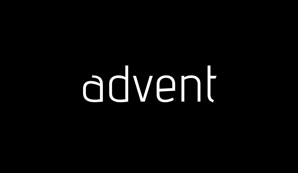 advent font big