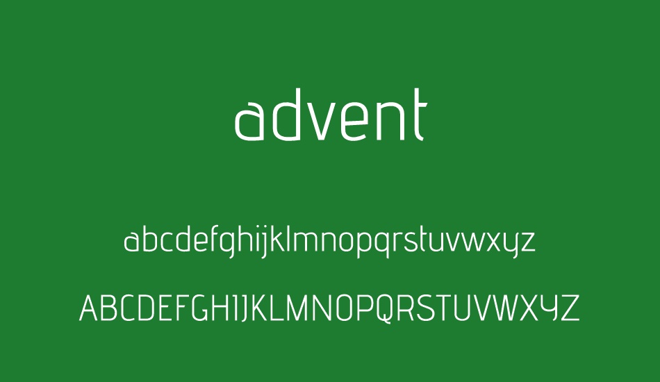 advent font