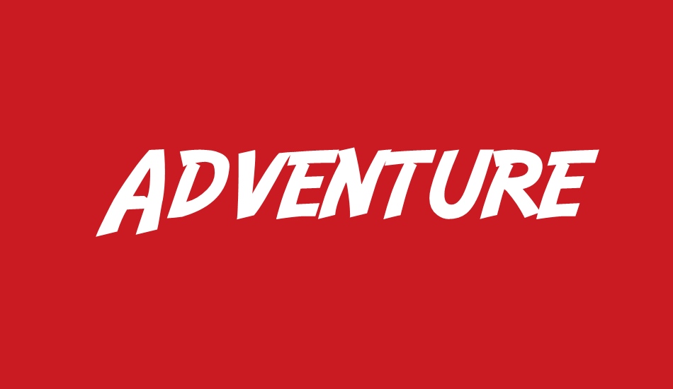 Adventure font big