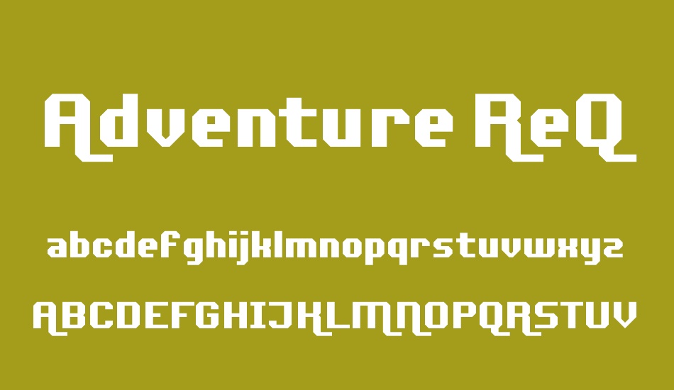 Adventure ReQuest font