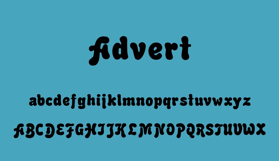 Advert font