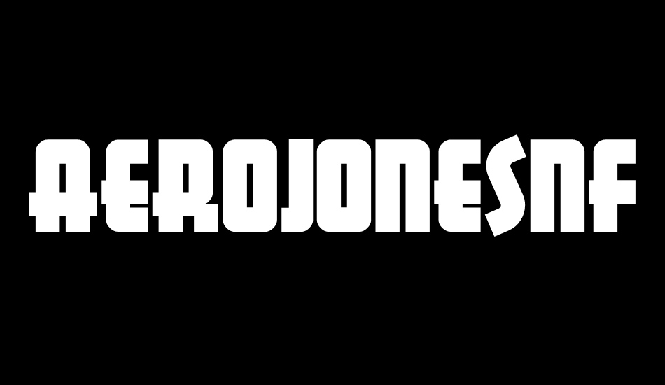 AerojonesNF font big