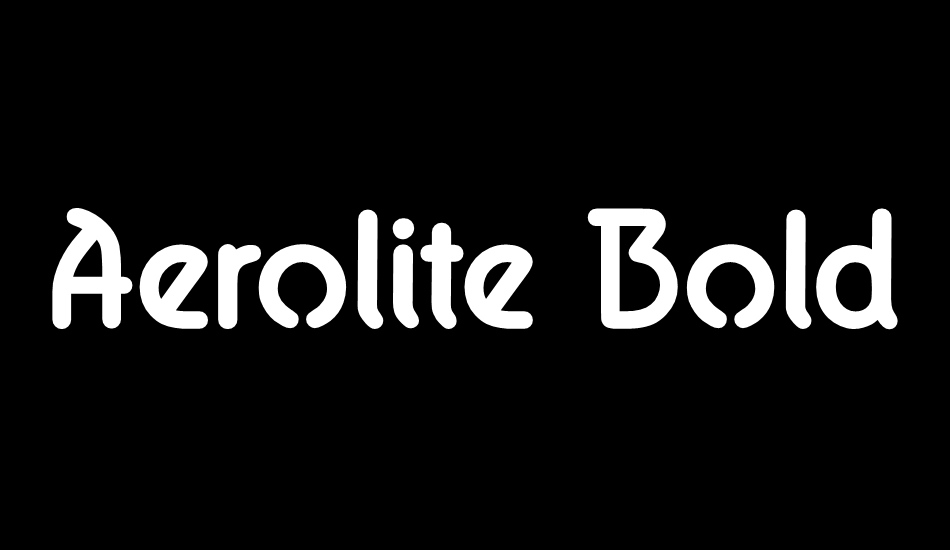 Aerolite Bold font big