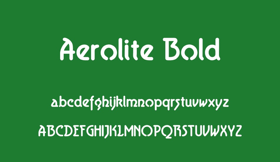 Aerolite Bold font