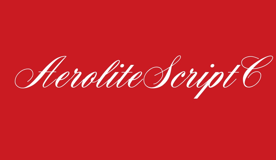 AeroliteScriptCP font big