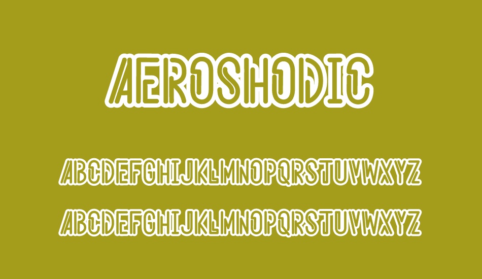 Aeroshodic font