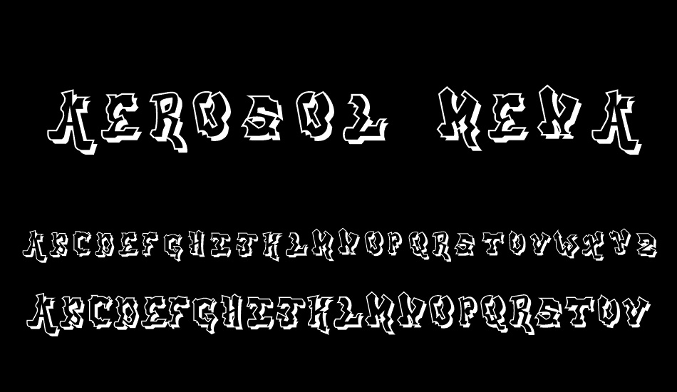 aerosol menace font