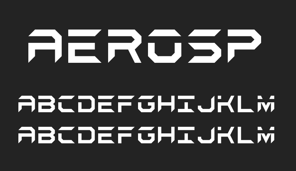 Aerospace font