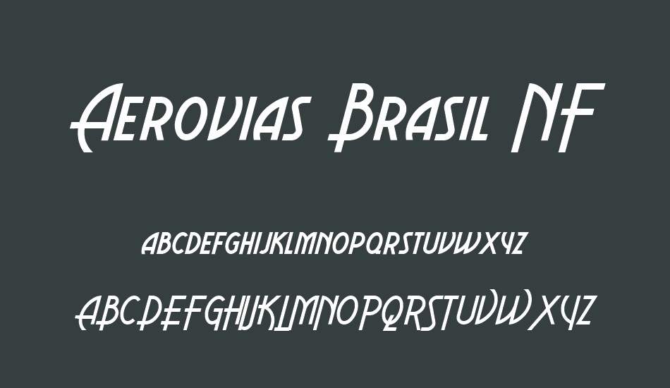 Aerovias Brasil NF font