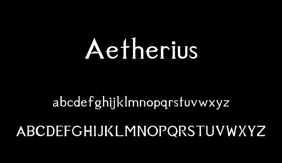 Aetherius font