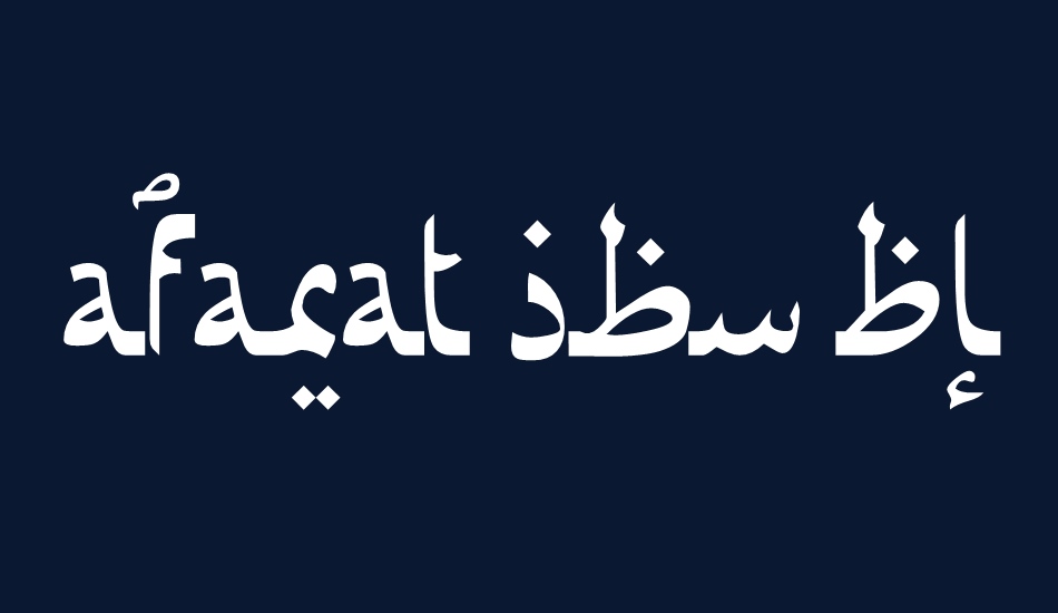 Afarat ibn Blady font big