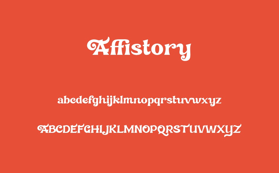 Affistory font