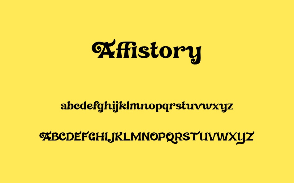 Affistory font