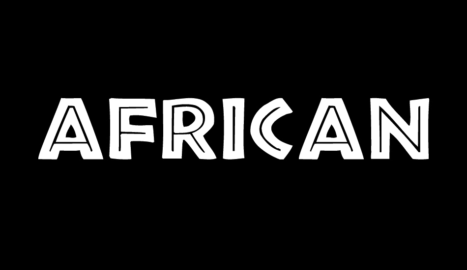 African font big