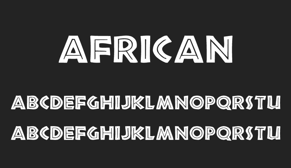 African font