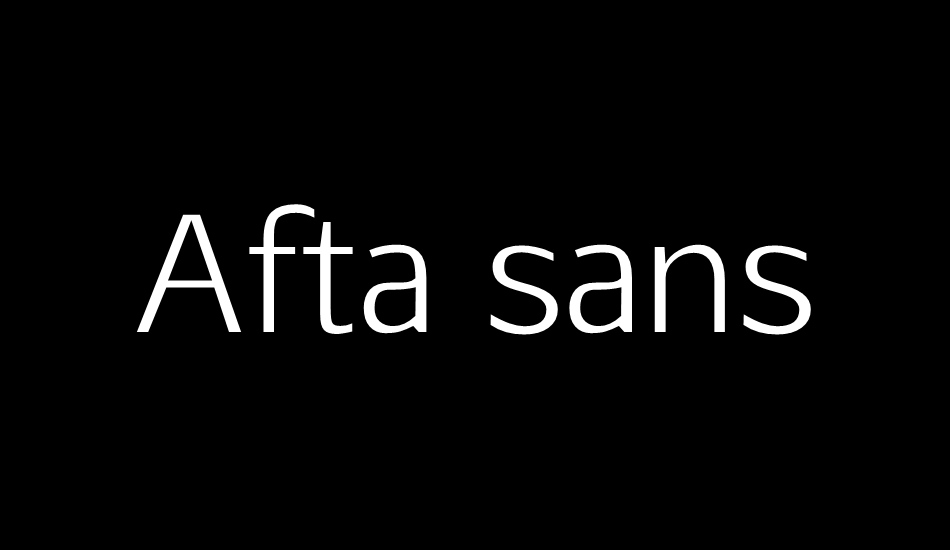 Afta sans font big