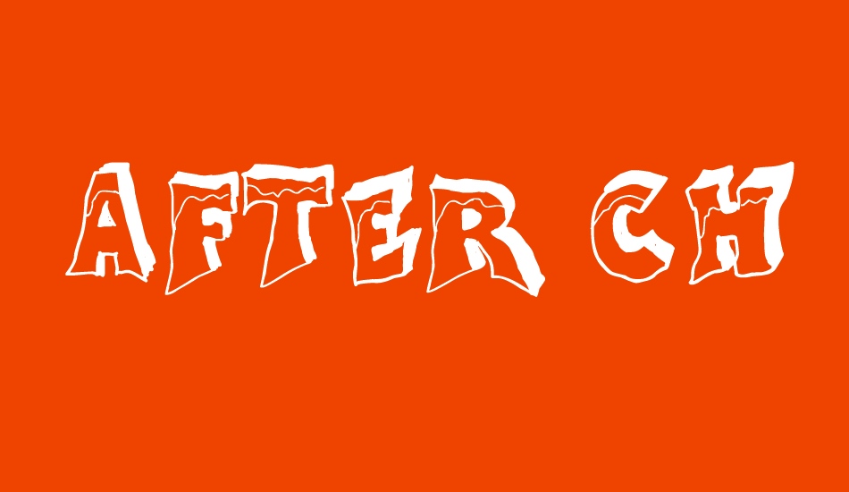 After Cheret font big