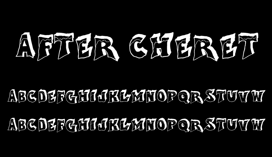 After Cheret font