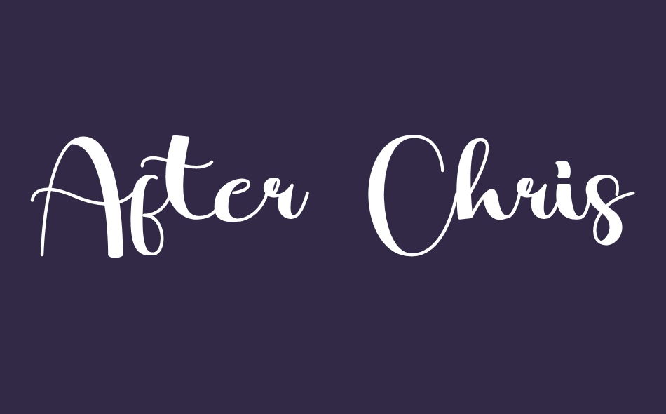 After Christmas font big