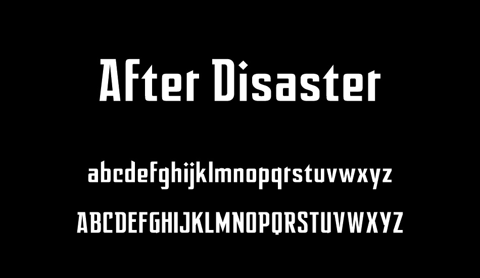 After Disaster font