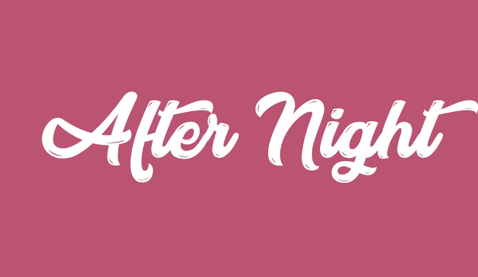 After Night font big