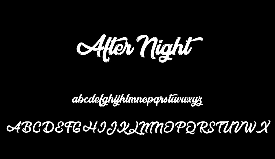 After Night font