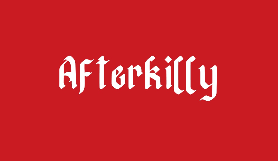 Afterkilly font big