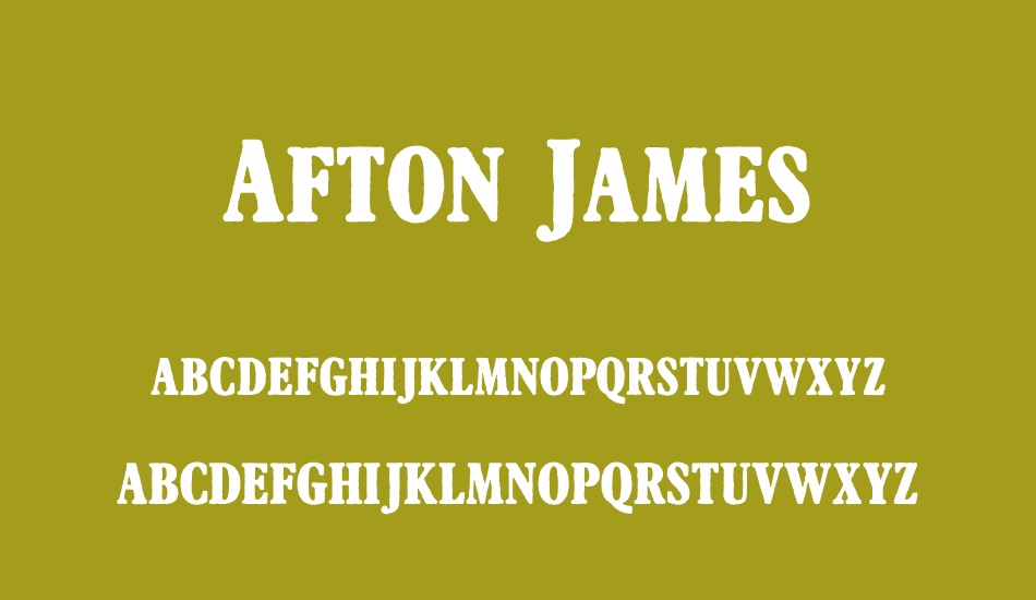 Afton James font