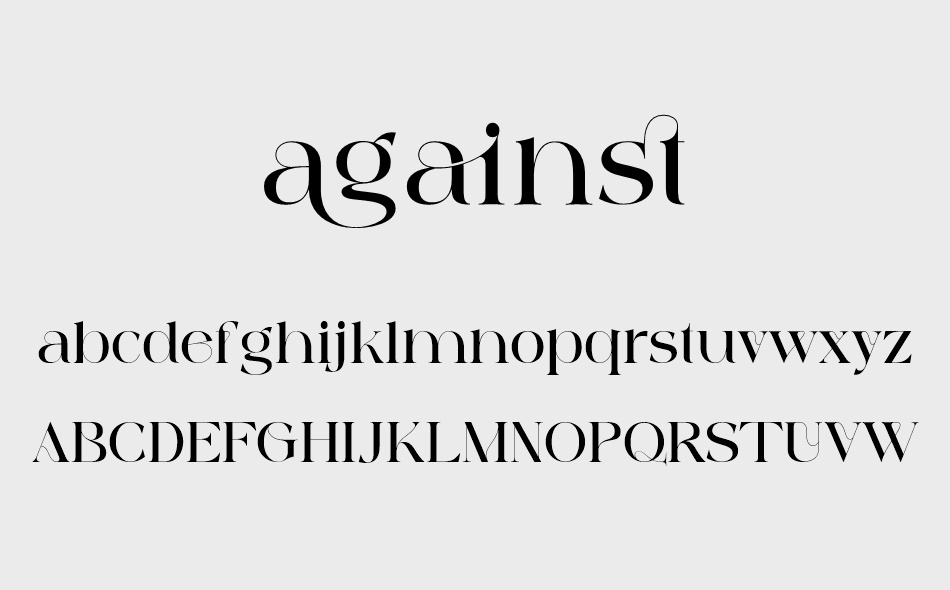 Against font