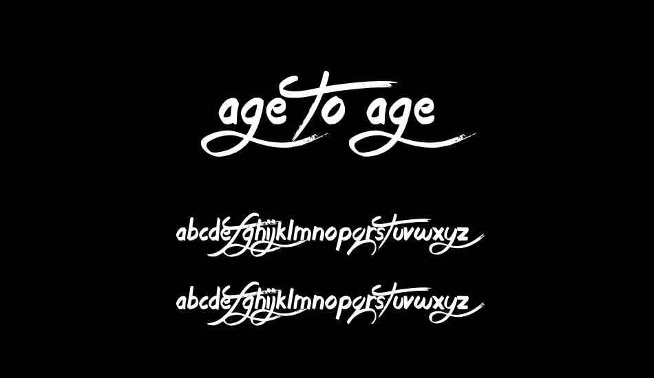 Age to Age font