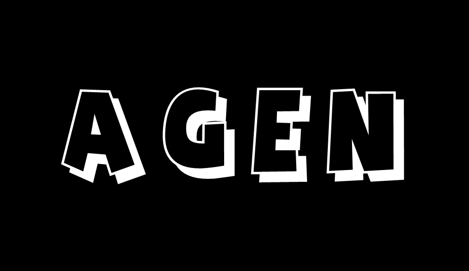 Agent Red font big