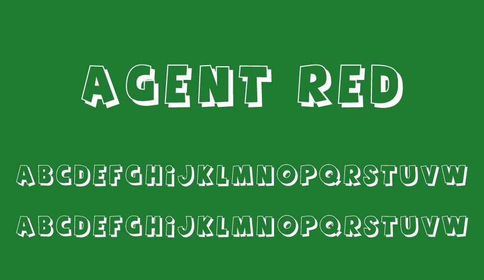 Agent Red font