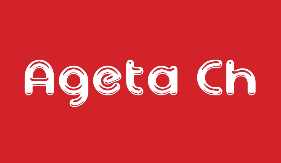 Ageta Chubby Demo font big